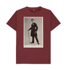 Red Wine Printed T-shirt Front