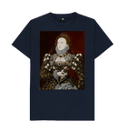 Navy Blue Printed T-shirt Front
