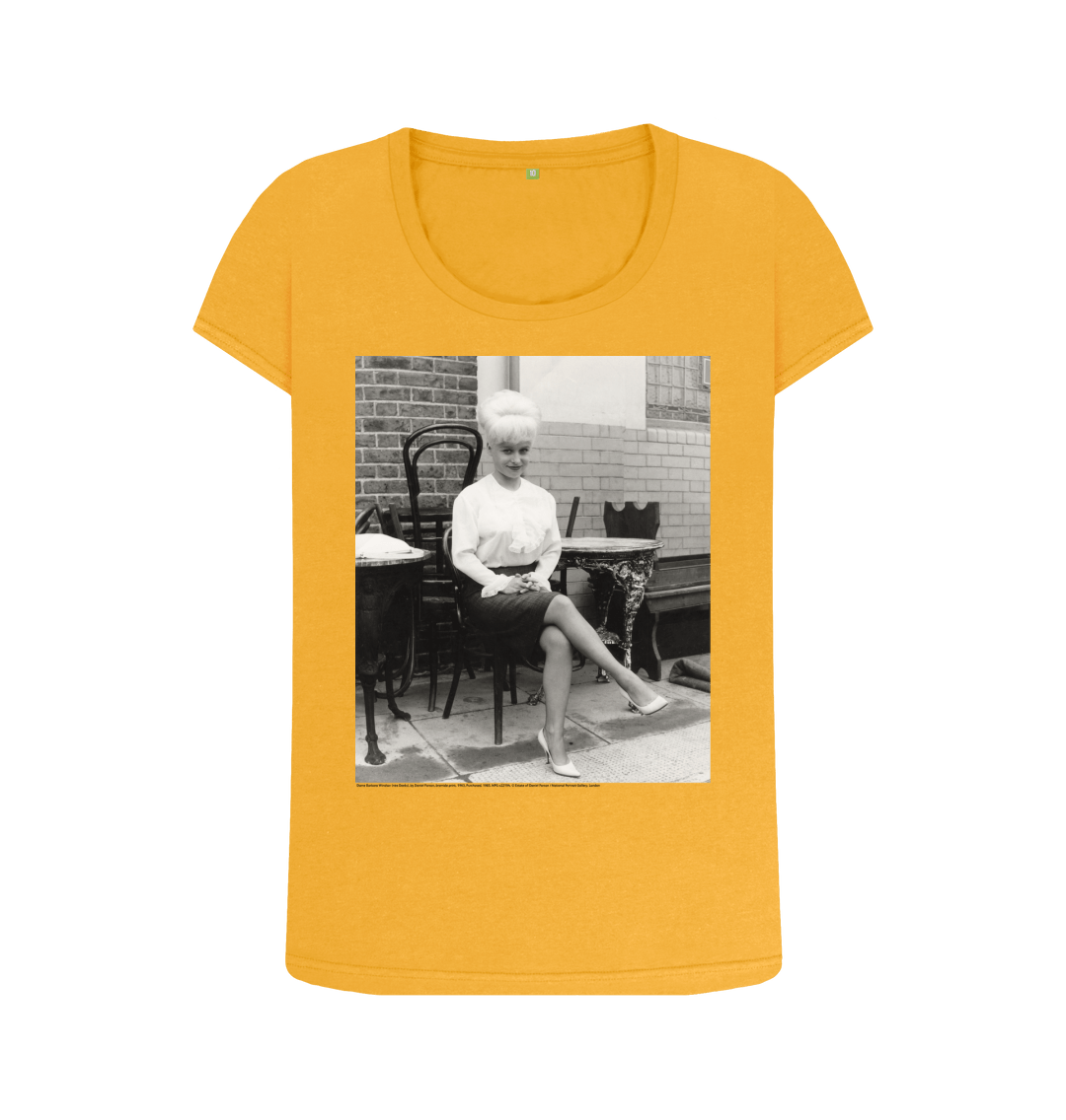 Mustard printed t shirt front