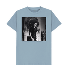 Stone Blue Printed T-shirt Front