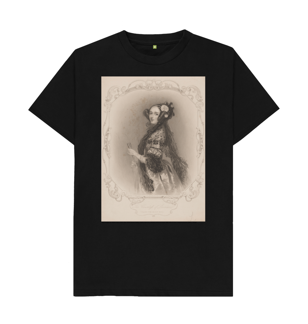 Black printed t shirt front