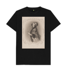 Black Printed T-shirt Front