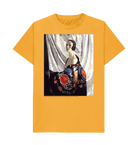 Mustard Printed T-shirt Front