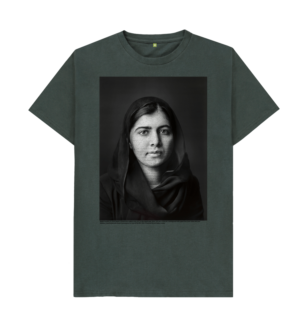 Dark grey printed t shirt front