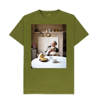 Moss Green Printed T-shirt Front
