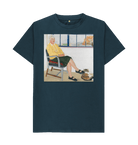 Denim Blue Printed T-shirt Front