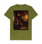 Moss Green Printed T-shirt Front