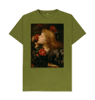 Moss Green Printed T-shirt Front