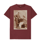 Red Wine Printed T-shirt Front
