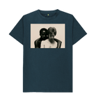 Denim Blue Printed T-shirt Front