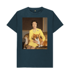 Denim Blue Printed T-shirt Front