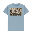 Stone Blue Printed T-shirt Front