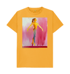 Mustard Printed T-shirt Front