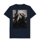 Navy Blue Printed T-shirt Front
