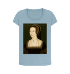Stone Blue Printed T-shirt Front