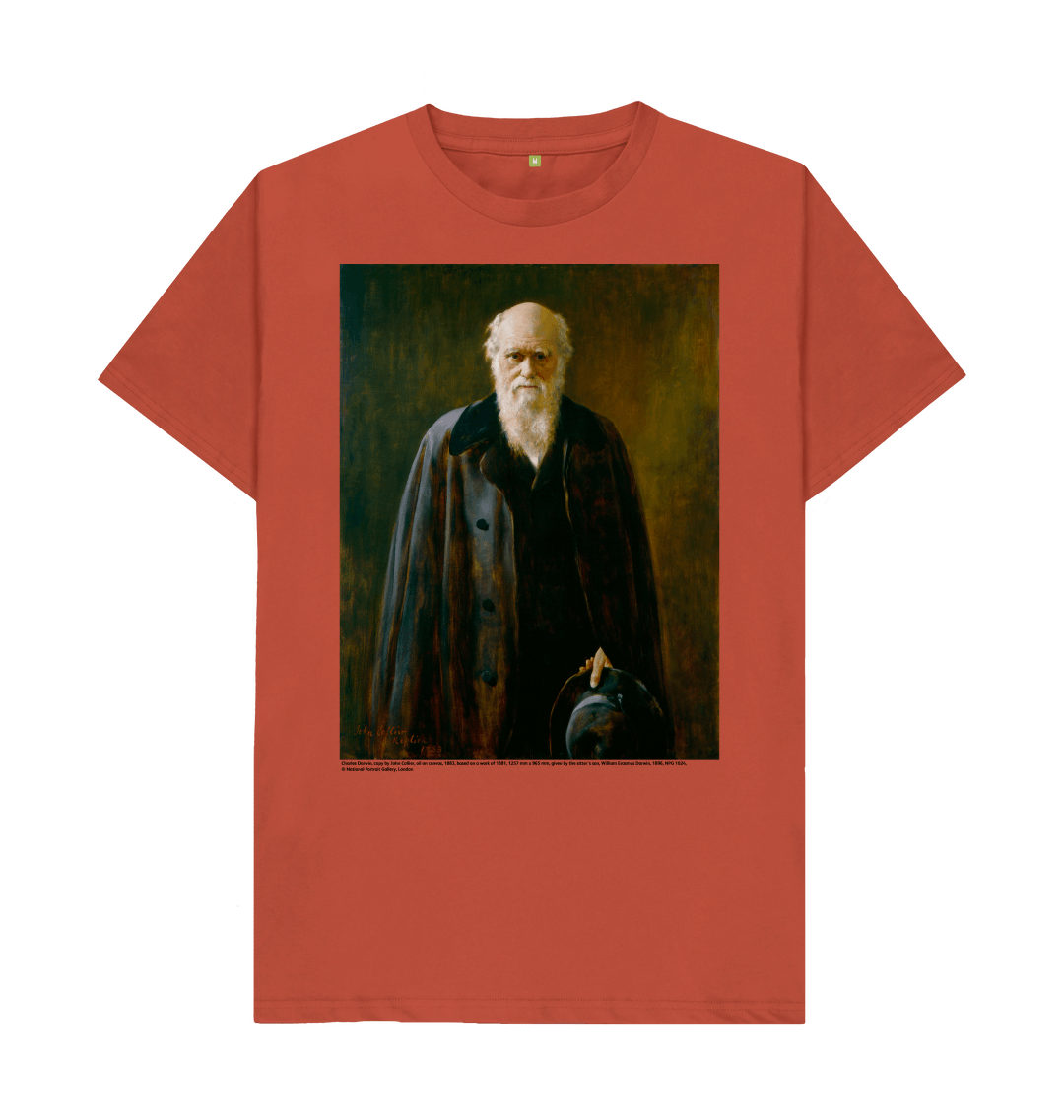 Rust printed t shirt front