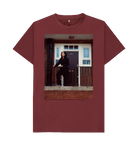 Red Wine Printed T-shirt Front