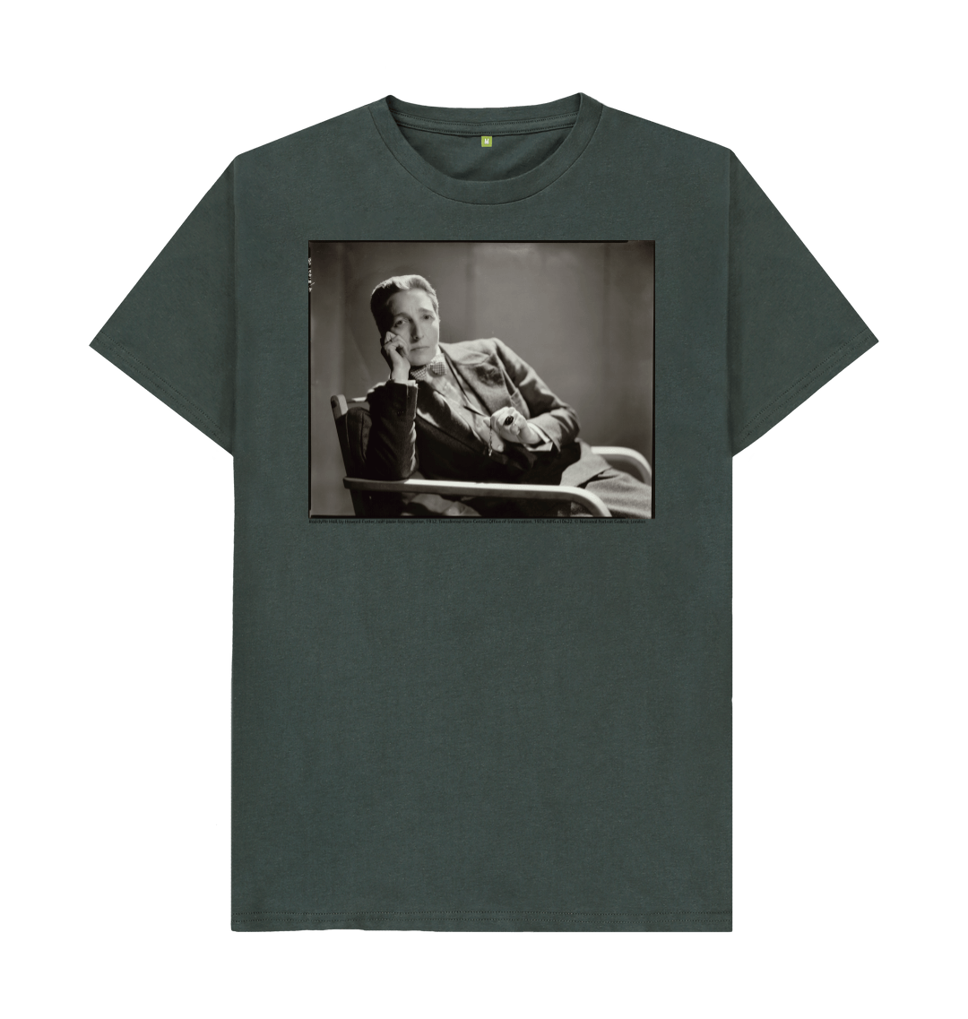 Dark grey printed t shirt front