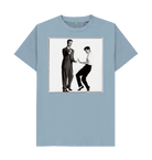 Stone Blue Printed T-shirt Front