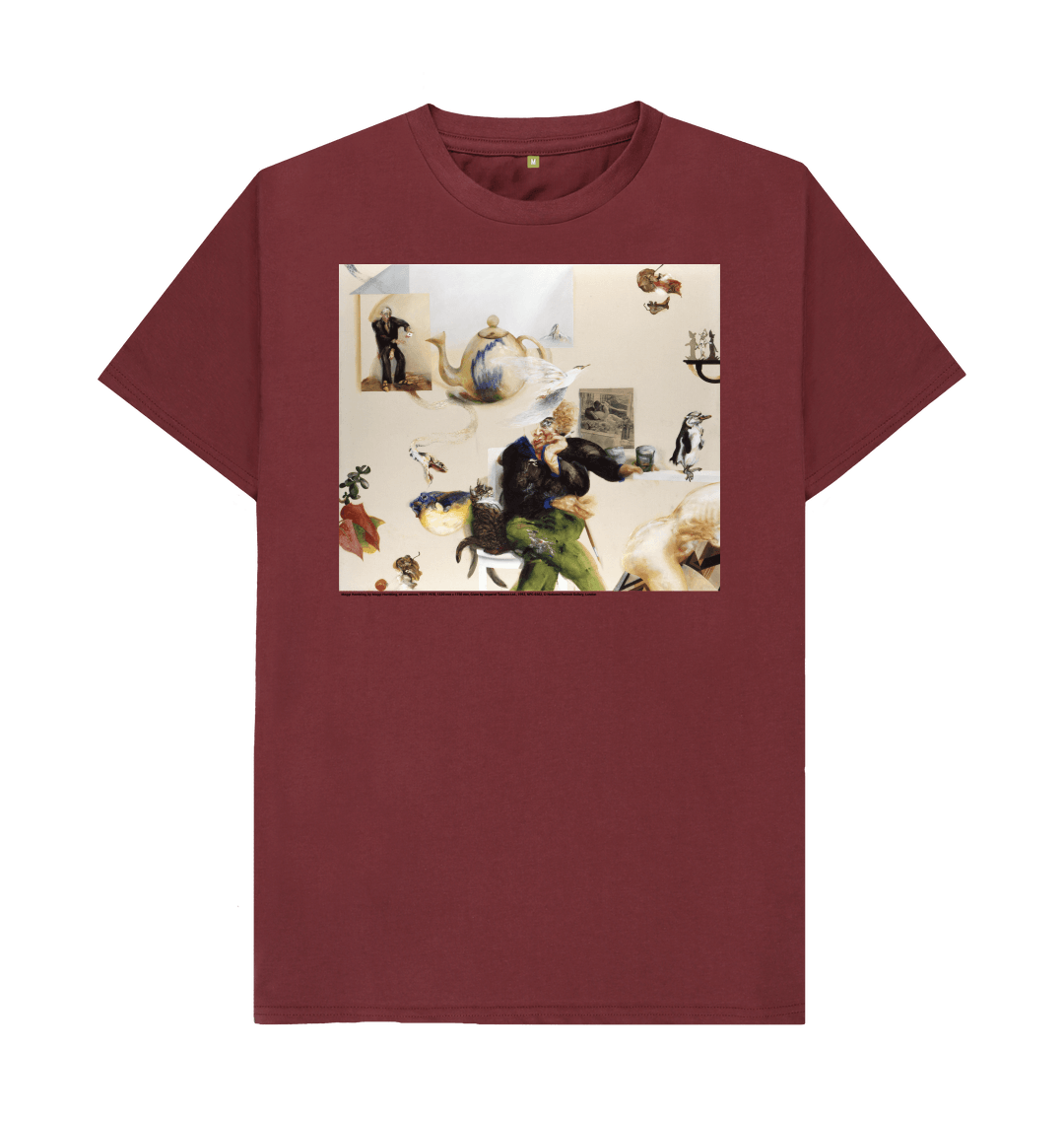 Red wine printed t shirt front