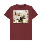Red Wine Printed T-shirt Front