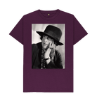 Purple Printed T-shirt Front