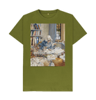 Moss Green Printed T-shirt Front