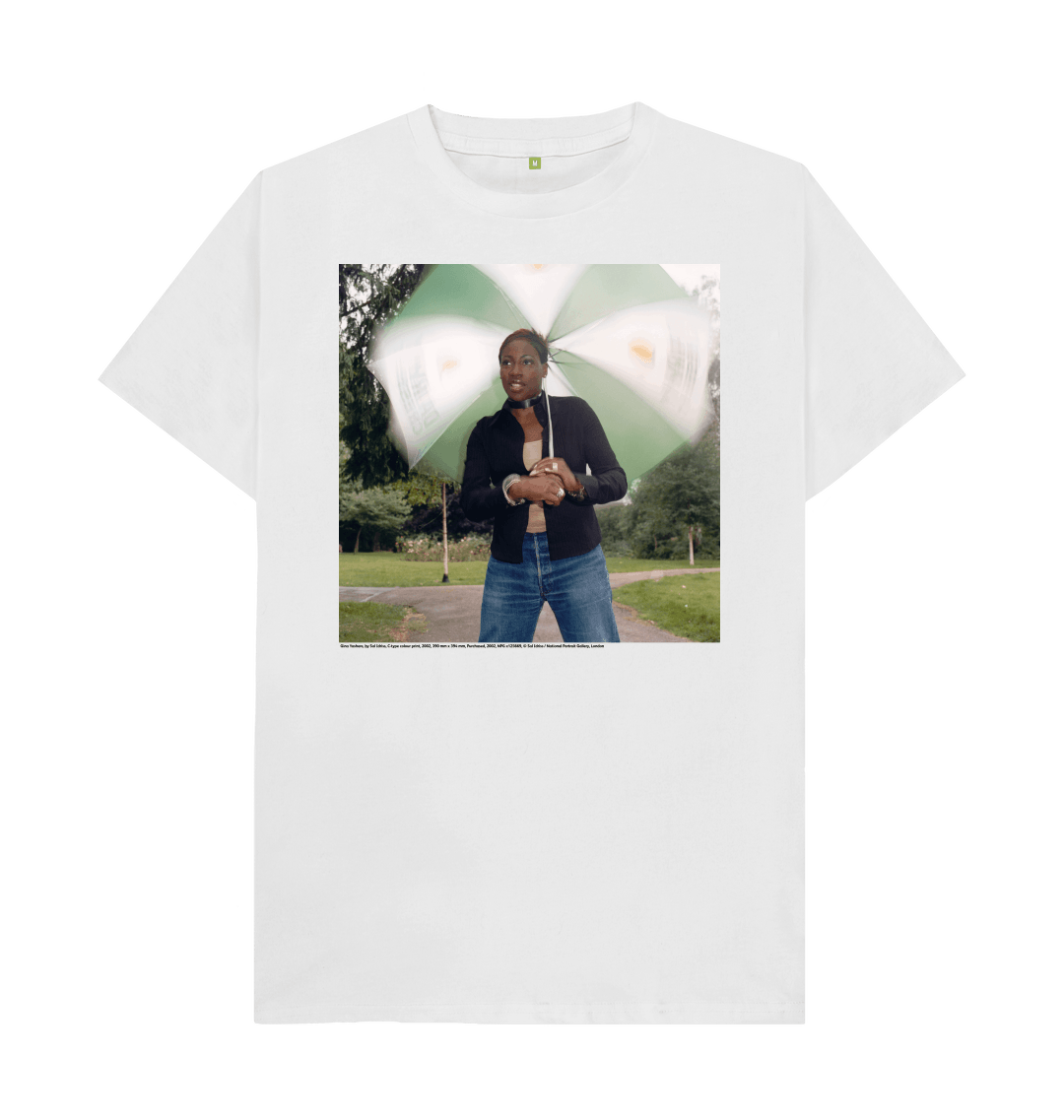 White printed t shirt front