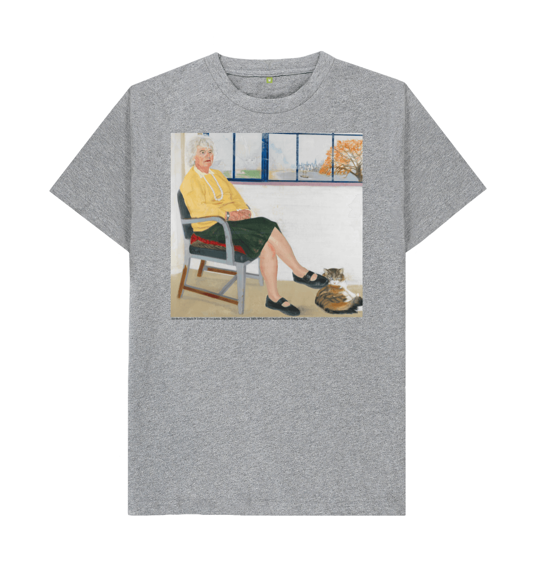 Athletic grey printed t shirt front