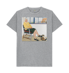 Athletic Grey Printed T-shirt Front