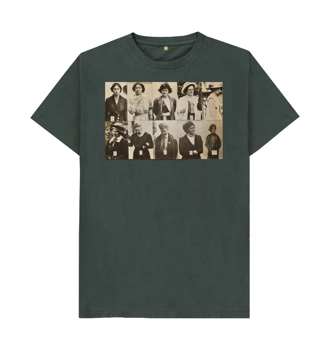 Dark grey printed t shirt front
