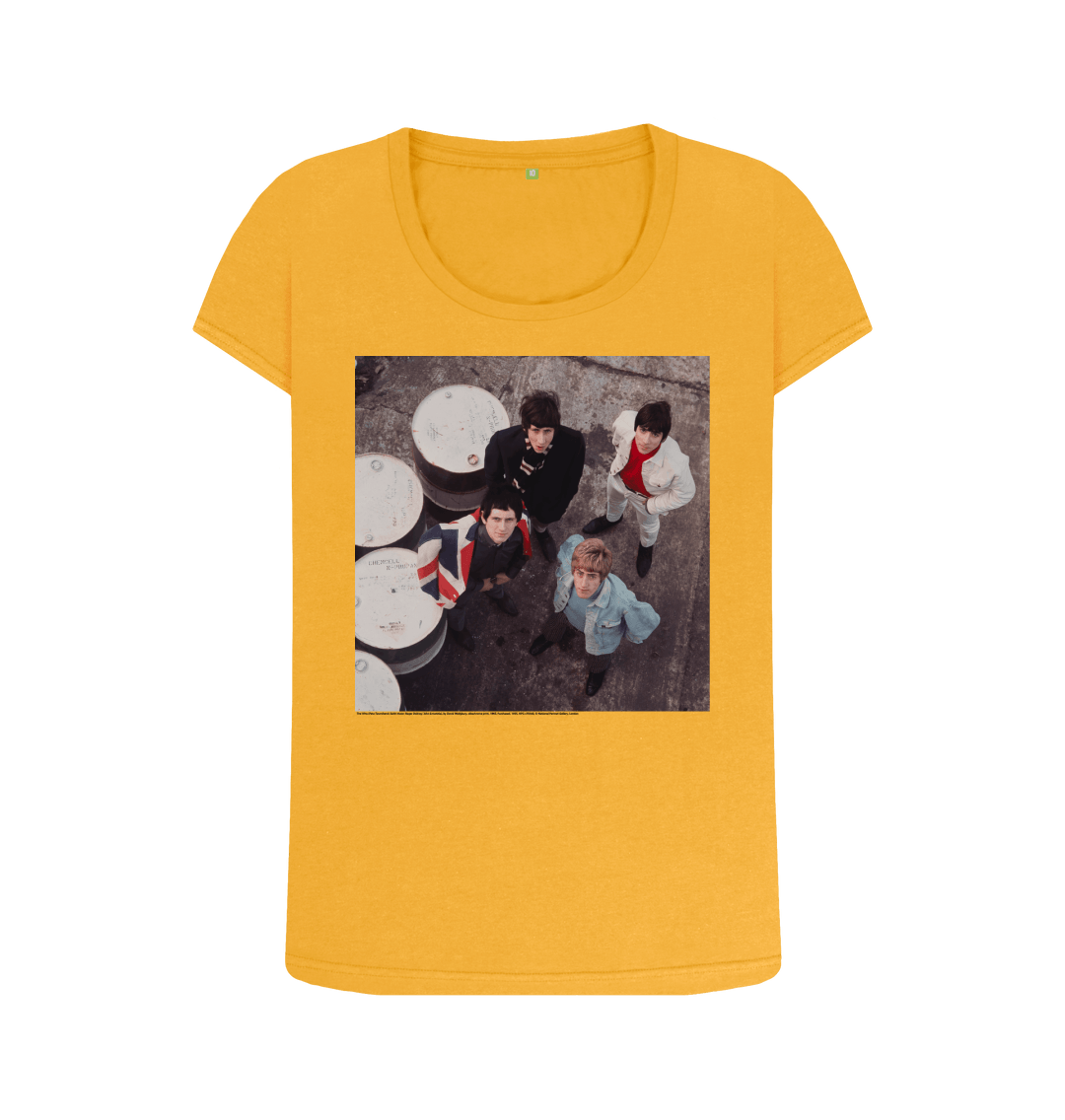 Mustard printed t shirt front
