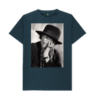 Denim Blue Printed T-shirt Front