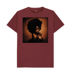 Red Wine Printed T-shirt Front