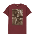 Red Wine Printed T-shirt Front