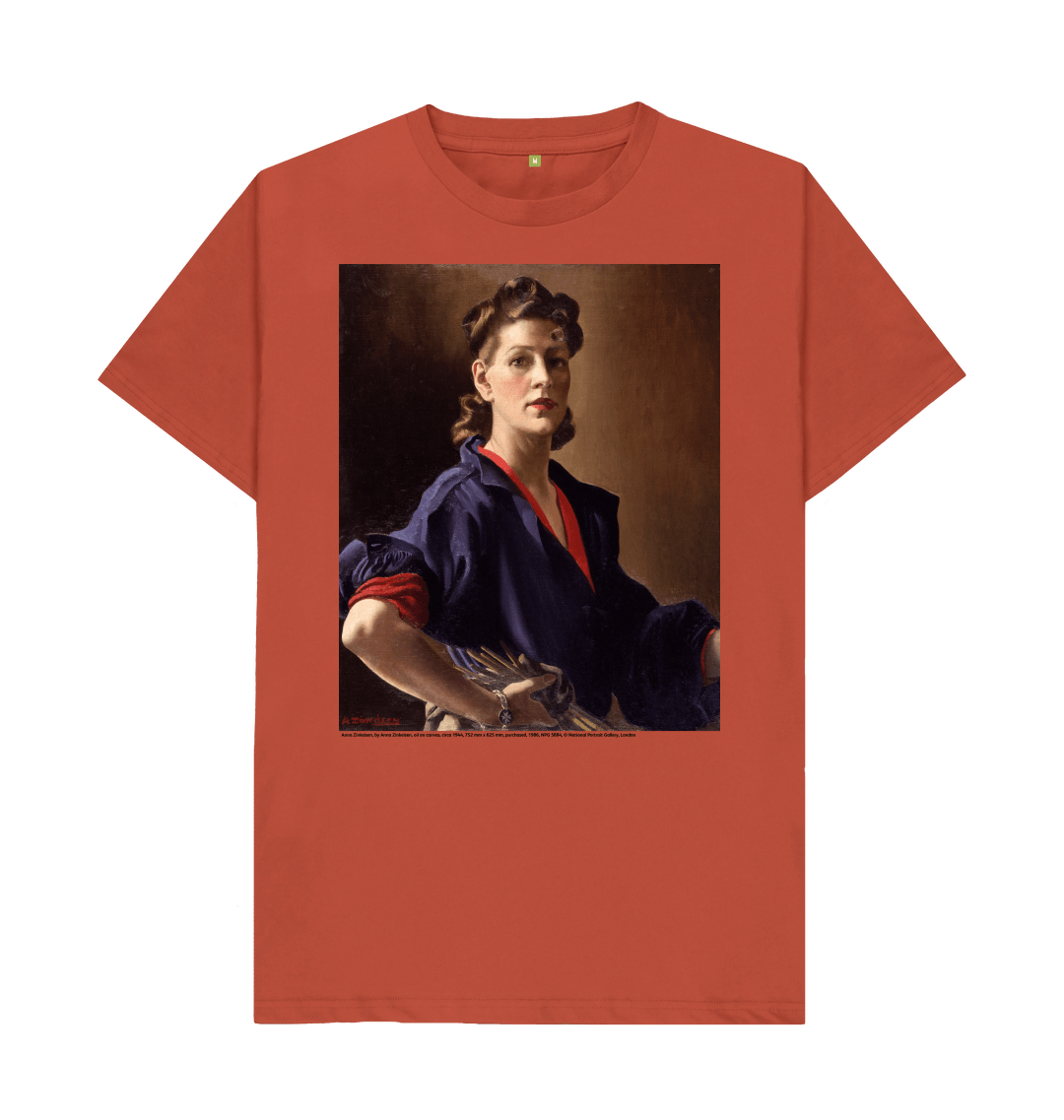 Rust printed t shirt front