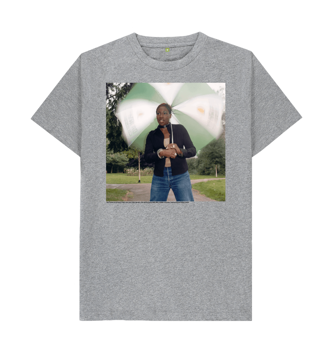 Athletic grey printed t shirt front