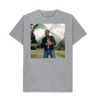 Athletic Grey Printed T-shirt Front