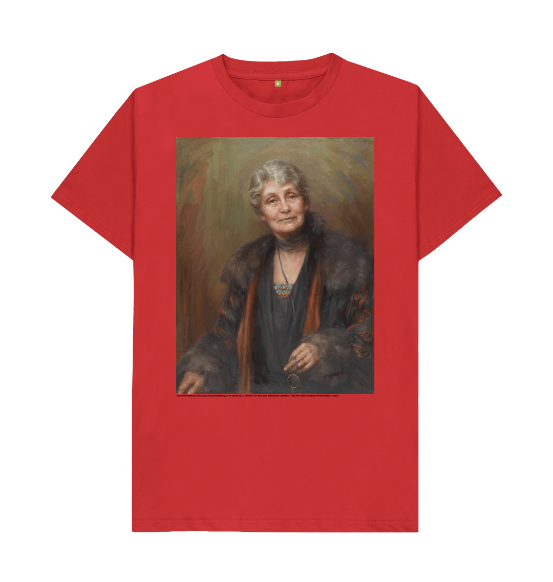 Red printed t shirt front