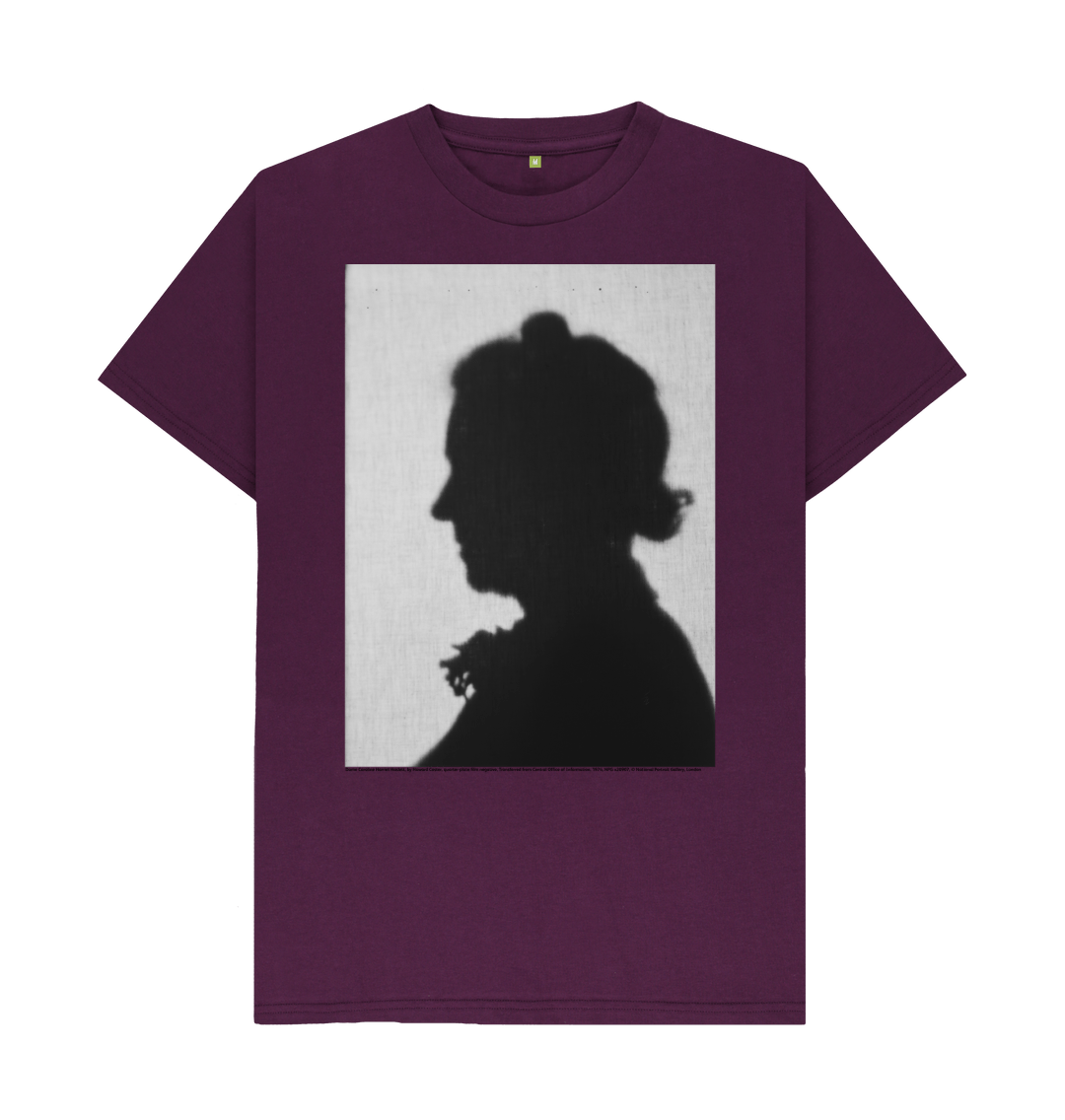 Purple printed t shirt front