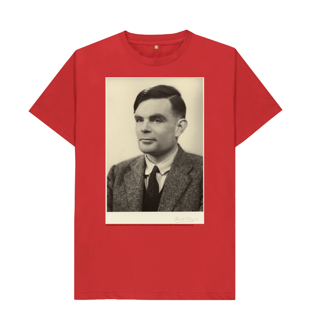 Red printed t shirt front