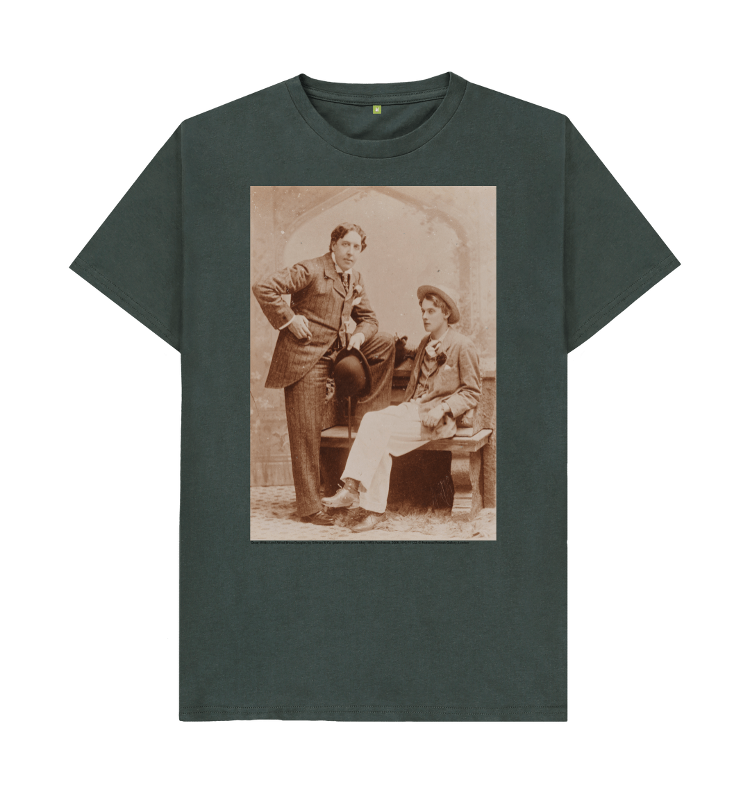 Dark grey printed t shirt front