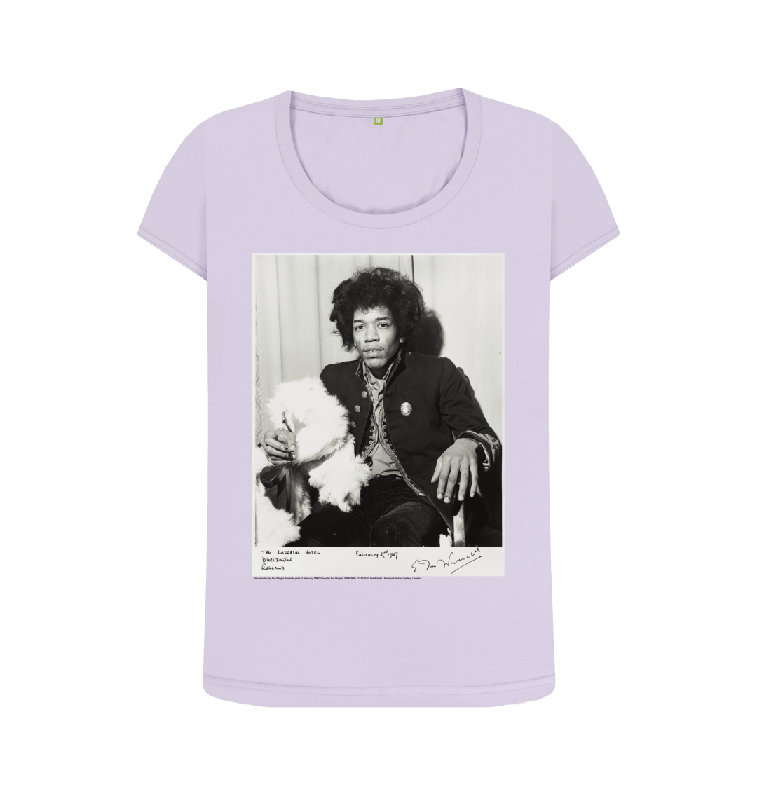 Violet printed t shirt front
