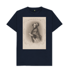 Navy Blue Printed T-shirt Front