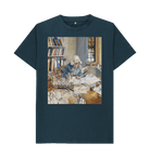Denim Blue Printed T-shirt Front