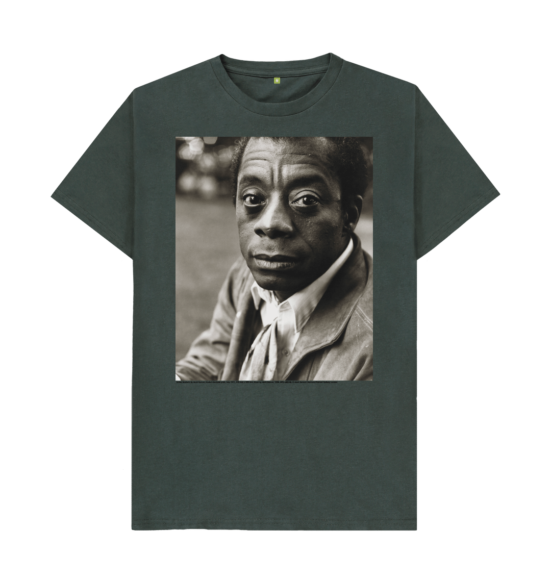 Dark grey printed t shirt front
