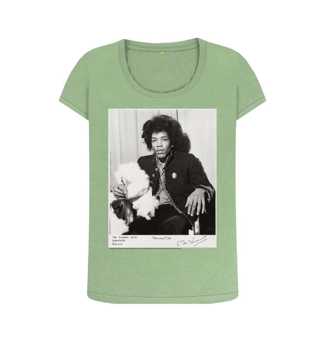 Sage printed t shirt front