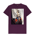 Purple Printed T-shirt Front