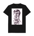 Black Printed T-shirt Front
