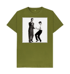 Moss Green Printed T-shirt Front